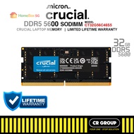 massagerCrucial DDR5-5600 SODIMM Laptop RAM CL46 - 32GB/48GB/64GB (Limited Lifetime Crucial Warranty