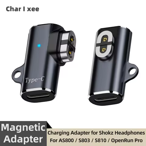 USB C Magnetic Charging Adapter for AfterShokz OpenRun Air/Pro/Aeropex AS800 S803 S810 OpenRun pro