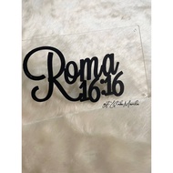 CUSTOMIZED BIBLE VERSE PLAQUE DISPLAY: ACRYLIC BOARD AND 3D PRINT VERSE