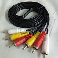 Jack Plug To 3 RCA To 3RCA Audio Video AV TVPLUS Cable 1S6N
