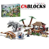 Jurassic Series Building blocks Indominus Rex vs. Ankylosaurus 75941 Kids assembly Model toys gifts