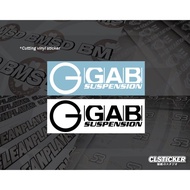 GAB Suspension Logo Cutting Vinyl Sticker