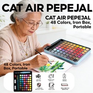 Solid 48 Colors Iron Box Metal Set Paint Watercolour Watercolour Pigment Pocket