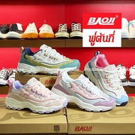 Baoji BJW 698 รองเท้าผ้าใบบาโอจิ รองเท้าผ้าใบผู้หญิง ผูกเชือก ไซส์ 37-41 ของแท้ สินค้าพร้อมส่ง