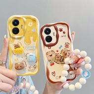 Phone Back Case For Vivo Y77e Y77 5G Luxury Fashion Cute Cartoon Puppy Dog Soft Silicone Phone Cases