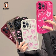 Fashion Pink Bow Ribbon Repeating Print Full Casing For VIVO Y12 Y15 Y11 2019 Y12i Y3s 2020 Y17 VIVO