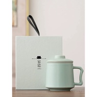 Ru Kiln Office Tea Cup Tea Cup Mug Ceramic Water Cup Personal Office Cup Men's Cup
