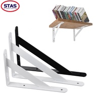 [STAS] 2 x Metal Shelf Bracket L Shape Thickened Corner Brace Shelf Right Angle Bracket