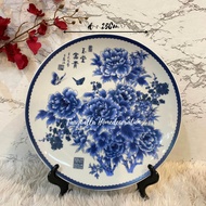 Piring Keramik Pajangan Hiasan Dinding Walldecor Biru Putih Antik Dekorasi Rumah