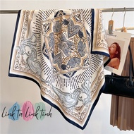 Square Silk Scarf 90x90cm - 90x90 Bandana Scarf - Square Silk Turban Scarf
