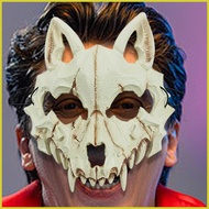 Wolf Skull Costume Realistic Spooky Headgear Halloween Party Costume Props for Haunted Houses Festiv