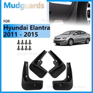 For Hyundai Elantra MD 2011 - 2015 Accessories Mudguards Mudflaps Mud Flaps Front Rear Wheel Splash 