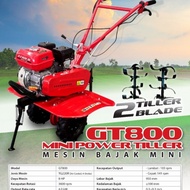 Terbaik Tiger Mesin Mini Cultivator GT800 Traktor Bajak Kebun Sawah 8