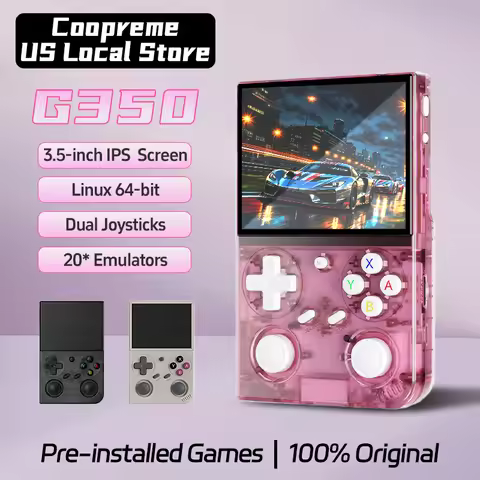 G350 Handheld Game Console 3.5'' IPS Screen Linux System Dual Joystick Vibration Motor Retro Portabl
