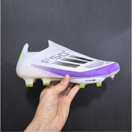 2024 New F50+Full Knitted Top FG Football Shoes Size 39-45 Set in Laceless Men's Grass Non slip Trai