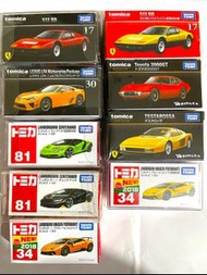 Tomica (512BB, Toyota, Testarossa, Lamborghini, Lexus)