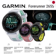 Garmin Forerunner 265S Music GPS Watch - AMOLED Touchscreen - Music Storage - White / Pink / Black