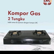 KOMPOR GAS 2 TUNGKU MERK LRC SNI mudah digunakan anti karat lebih irit aman