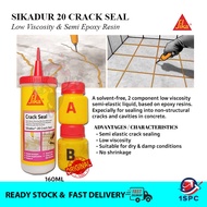 SIKA SIKADUR 20 Crack Seal Repair Epoxy Resin Cement Floor Crack A+B 160ml Semi Elastic