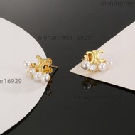Celine 賽琳耳釘新款珍珠耳環