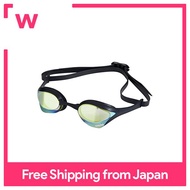 FINA Approval] arena Swimming goggles for racing unisex [Cobra Ultra] Yellow × Yellow × Black × Black Free Size Mirror Lens AGL-180M