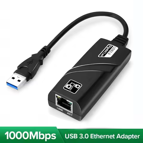 External USB 2.0 Network Card Mini Type C to RJ45 Lan Ethernet Adapter Cable 100/1000Mbps For Window
