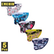 CMENIN ORLVS 5Pcs ซอฟท์เซ็กซี่ชายกางเกงในชายกางเกงใหม่ Slik ชุดชั้นในกระชับ Jockstrap กางเกงผู้ชายกา