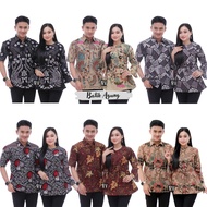 AZ Couple Sedondon laki perempuan  BATIK ASLI BATIK JAWA BATIK COUPLE BATIK INDONESIA KEMEJA BATIK PEREMPUAN