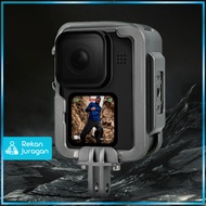 TELESIN Case GoPro Hero 9/10/11/12 Aluminum Alloy Protective Housing - GP-FMS-G11-TZ