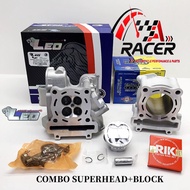 Combo (Superhead+Block) Y15ZR/LC135 Leo Thailand & Espada Racing Spec 57MM/60MM/62MM/63MM/65MM-100% 