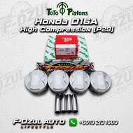Toto Piston Honda D16A P29 High Compression Mod 4G15 75MM 75.5MM 76MM
