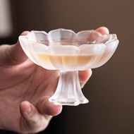 Glazed Lotus Tea Cup Goblet Goblet Tasting Cup Smell Cup Rice Wine Shochu Cup Light Luxury High-valu