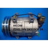 🔥READY STOCK 🔥HICOM ZEXEL 24V DKS15CH 2A (R) COMPRESOR