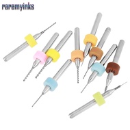 RAREM 10pcs PCB Drill Bits Set, Spiral Flute 0.1-1.0mm Tungsten Carbide Micro Drill Bits, Durable 1.