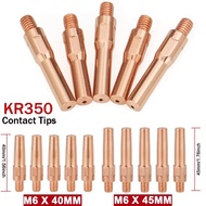 2/5PCS M6*45MM/M6*40MM 8.8MM Welding Torch Contact Tip Gas Nozzle CO2 Mig Mag Welder Welding Torch A