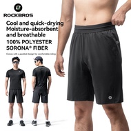 ROCKBROS Cycling Shorts For Men Casual Sports Pants Summer With Pad Breathable High Elastic MTB Road