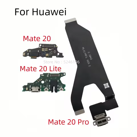 1pcs USB Charging Port Charger Base Connector Flex Cable For Huawei Mate 20 Huawei Mate 20 Lite Huaw