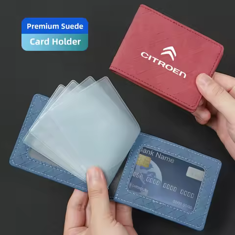 Car Driver's License Leather Cover Certificate Protection Cover Stickers For Citroen C4 C3 C5 C5X e-