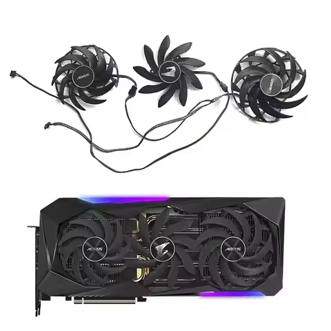 Graphics Card Fan PLD10015B12H 0.55A 4Pin for Gigabyte AORUS GeForce RTX 3070 3080 3090 XTREME RX 68