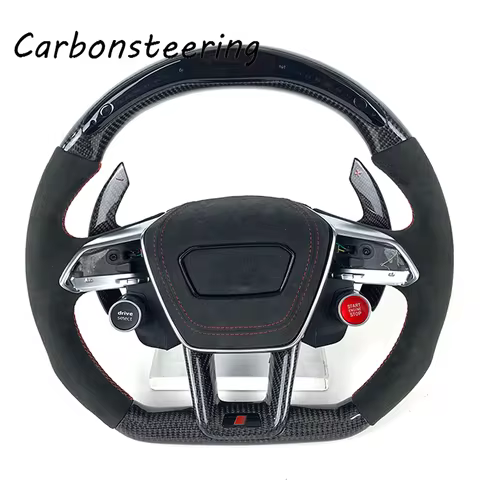 Cars Accessories For Audi Customized LED Steering Wheel With Start Buttons for A7 S7 RS7 A6 S6 RS6 C