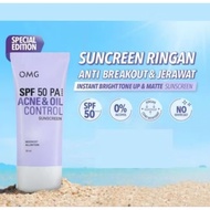 OMG Sunscreen UV Barrier Sunscreen Acne and Oil Control SPF 50++
