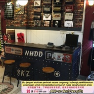 Get 7% coupon+ e Retro Iron Art Cafe Western Restaurant Bar Clothing Store Supermarket Cashier Machi
