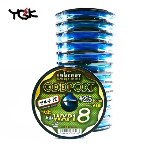 YGK ODDPORT WXP1 8 Braided Fishing Line Japan Fishing Line 25LB-180LB 100M/600M/1200M Super Strong X