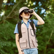 [Shamjina] Kids Explorer Costume Explorer Kits Cargo Vest And Hat Role Play Dress Up