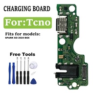 FOR TCNO SPARK GO 2024 BG6 USB Dock Charging Port Charger Board
