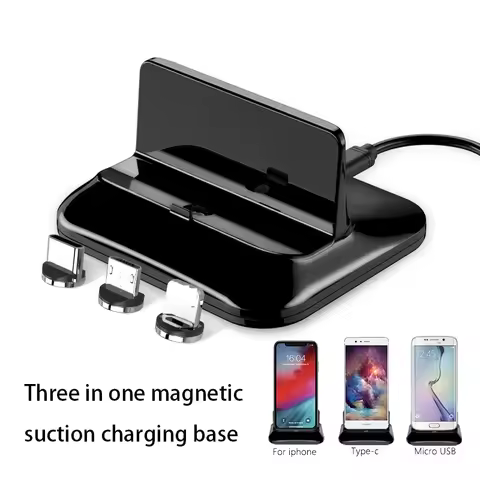 3 in 1 Magnetic Desktop type c USB Charger For iPhone 11 XR X XS MAX for SAMSUNG S20 For Huawei mate