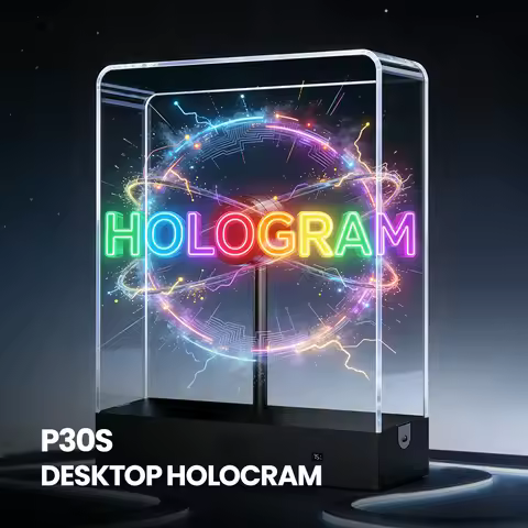 30CM 3d hologram projector halloween christmas hologram display custom logo products transparent led