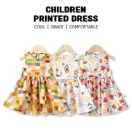Baby Girl Dress For Kids Sleeveless Cute Breathable Dress For Baby Floral Dress 1-3 Year Old