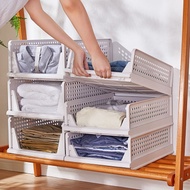 【SG Stock】Modular Retractable Multi Storey Stackable Drawer Storage Box Big Multi Purpose Wardrobe C