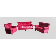 Global Furniture Direct Factory 1+2+3 Seater Sofa Chesterfield Sofa Velvet Sofa